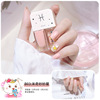 Two-color nail polish, set, transparent green nail sequins, new collection, no lamp dry