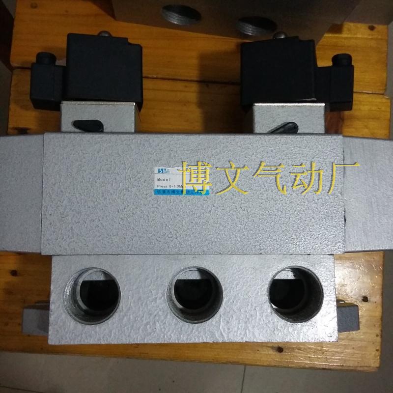 电磁阀K25D2H-25双电控二位五通 1寸DN25螺纹换向阀K25D2-25