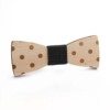 Wooden men's bow tie for elderly with bow, suitable for import