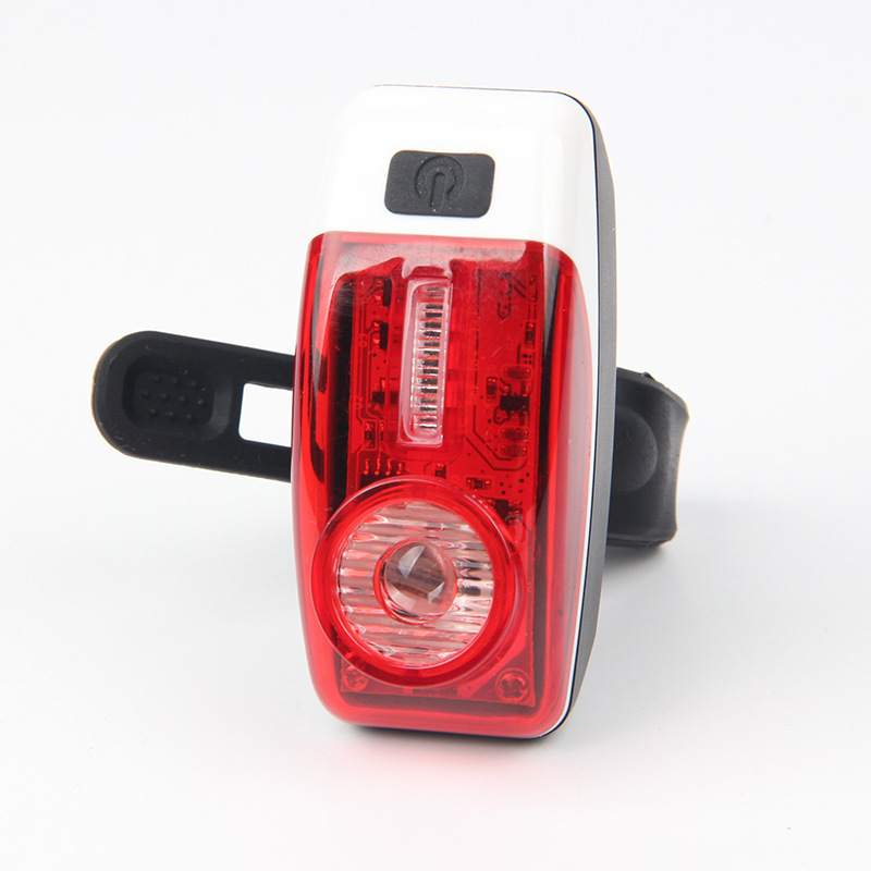 跨境新款高亮防水自行车usb尾灯背包灯骑行灯带警示闪光信号灯|ms