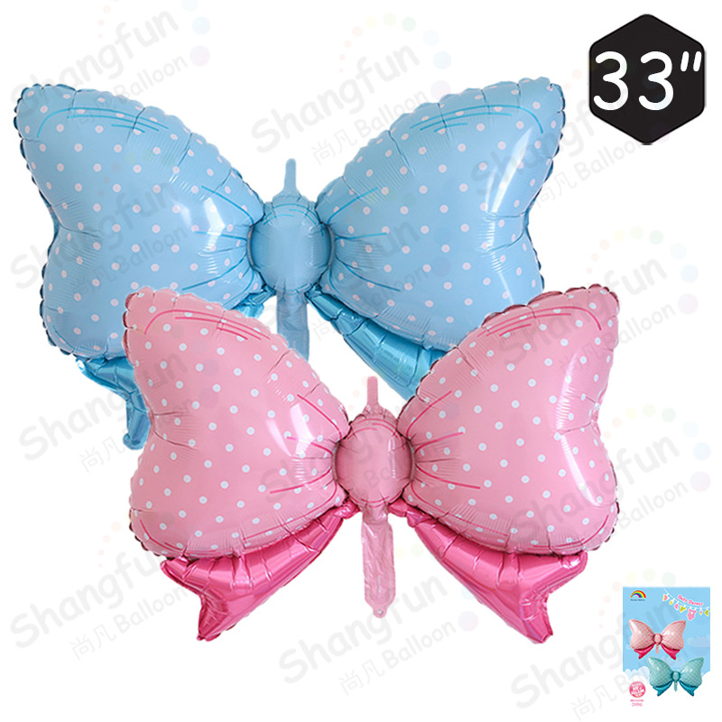 大号婴儿蝴蝶结粉蓝1