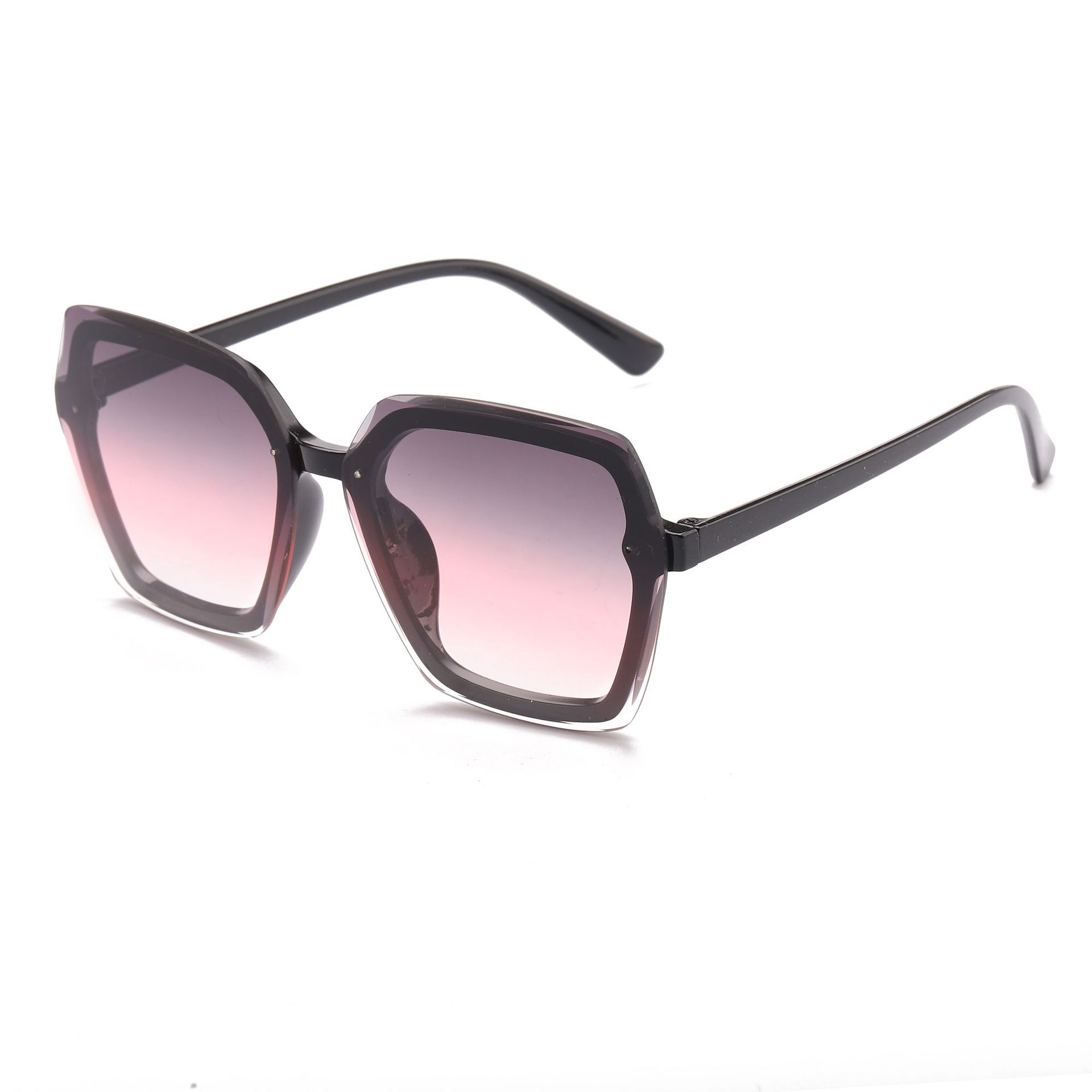 2020 nueva moda polígono Internet celebridad gafas de sol de moda sin marco gradiente gafas de sol de las mujeres de recorte personalizado