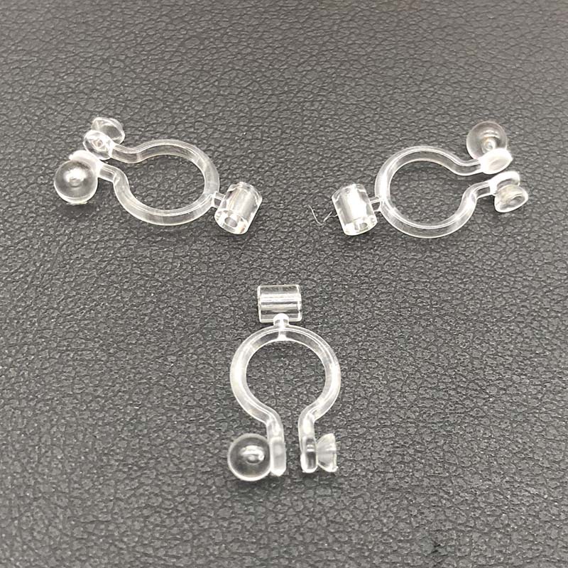 100 Pièces/Paquet Résine Forme En U Accessoires Clip D'oreille display picture 5