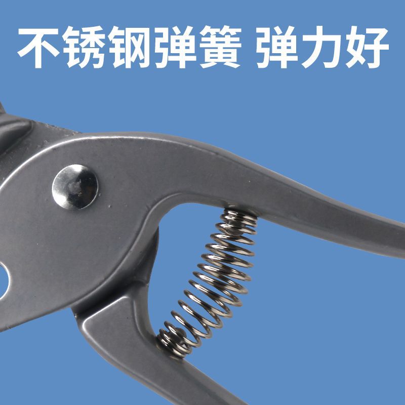 Alicates de agujero de oído veterinario aleación de aluminio agujero redondo agujero alicates cerdo perdido alicates marca alicates animal perforación equipo de identificación alicates