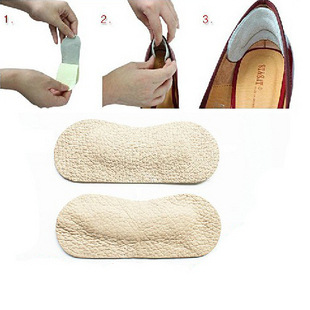 后跟贴防磨脚跟贴男女通用防大半码贴高跟鞋防掉后跟贴猪皮贴一对