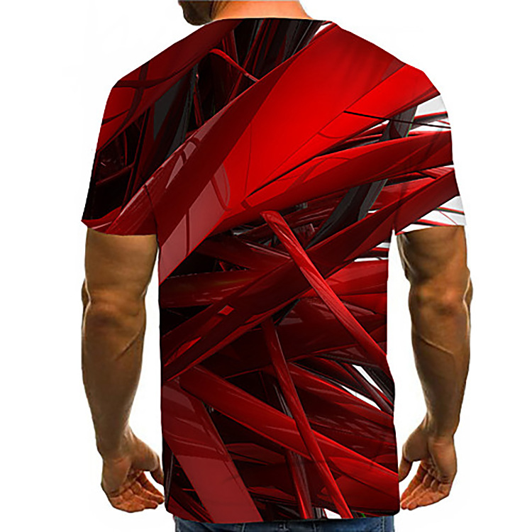 T-shirt d été imprimé en 3D camouflage - Ref 3427343 Image 19