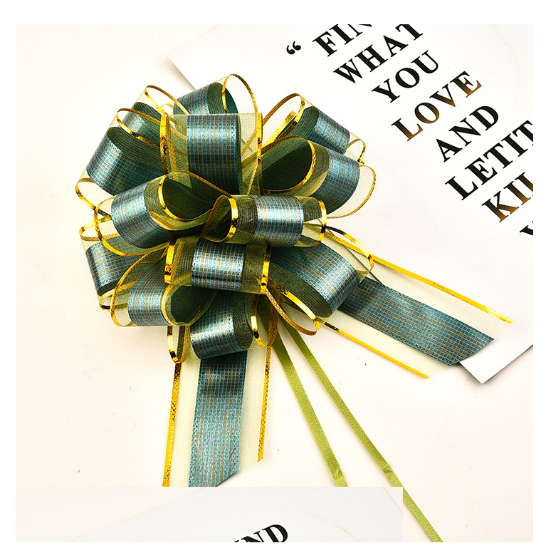 50MM雪纱印花球花 婚庆装饰手拉花厂家直销现货详情图7