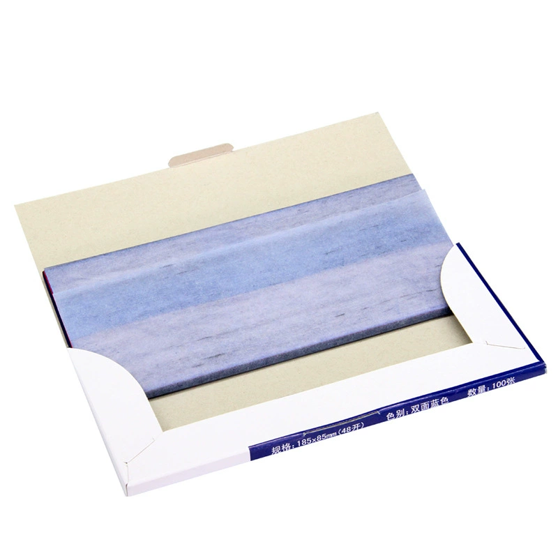 9370 thin-type duplicate paper (blue) (18.5*8.5cm) -48k (100 pieces/box)