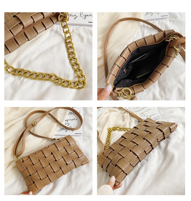 fashion metal handle diagonal woven small square bagpicture10