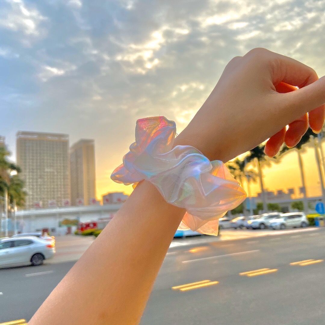 Women's Gender Simple Style Women's Solid Color Gauze Hair Tie