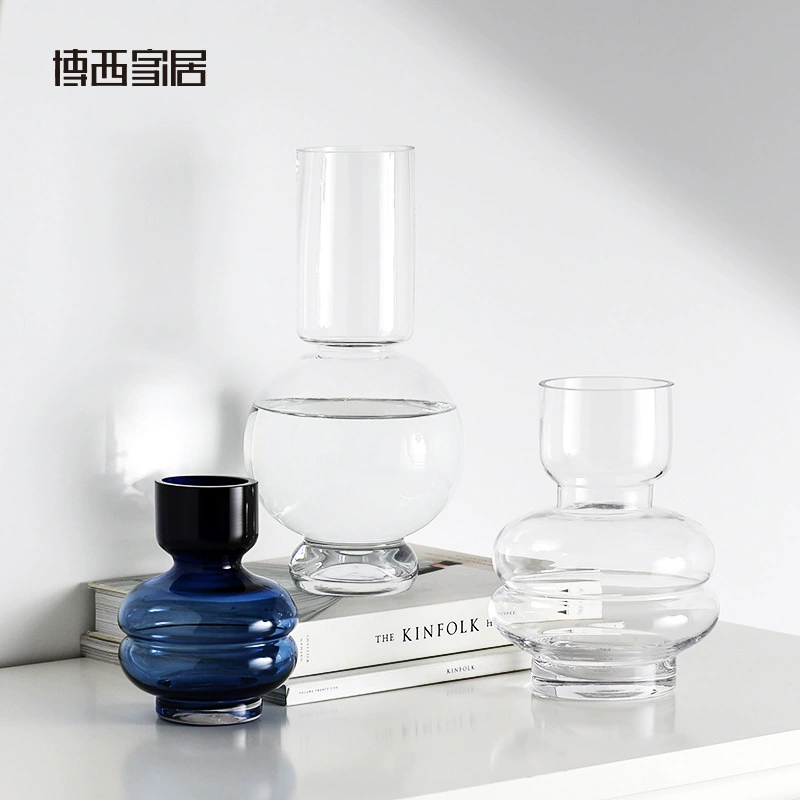 Glass geometric decorations, home decor, simple and elegant design