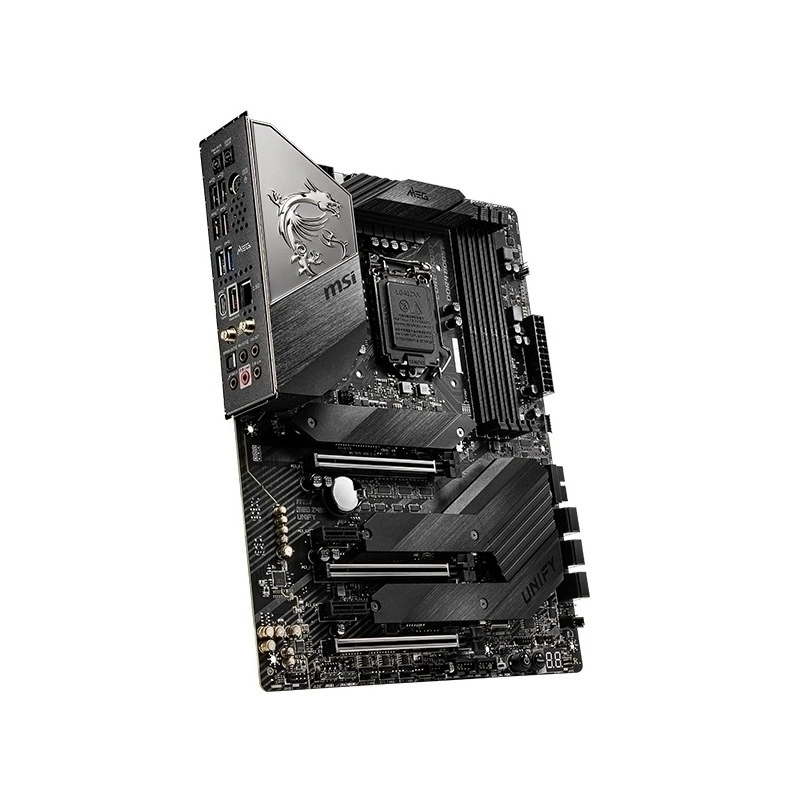 Материнская плата Micro-Star Z490 Unify Dark Edition E-Sports поддерживает 10-е поколение CPU с разъёмом 1200-pin