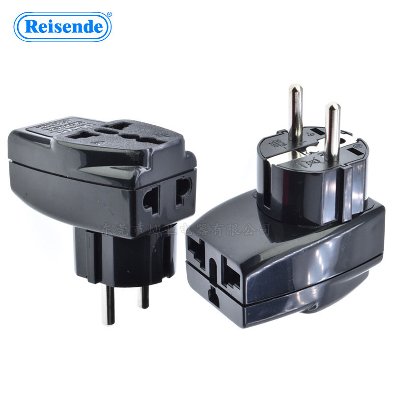 一转三德标转换器插头欧标多用旅行德国法国荷兰韩国波兰WDS-9