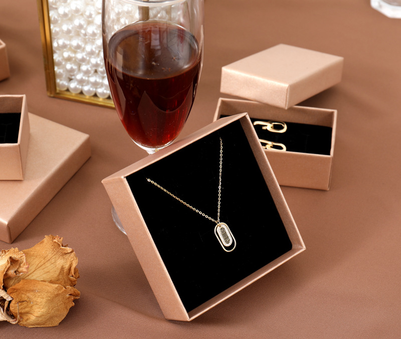 25g Weight Fashion Solid Color Paper Jewelry Boxes