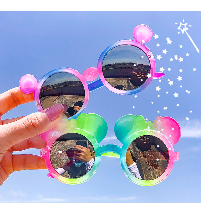 Children's Sunglasses Anti-ultraviolet Personality Glasses Polarized Sunglasses Baby Cartoon Toy Visor Mirror Wholesale Nihaojewelry display picture 11