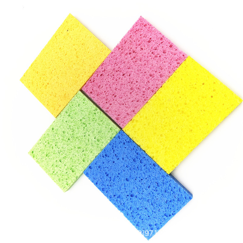 洗车海绵清洁木浆棉餐具清洁各种颜色清洁吸水柔软亲肤源头制作