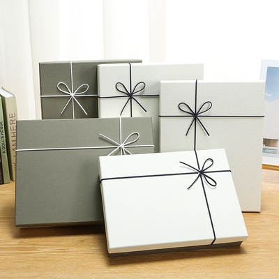 Rectangular Large Gift Box Exquisite Gift Box Men's and Women's Scarf Gift Box Clothes Packaging Simple Empty Box