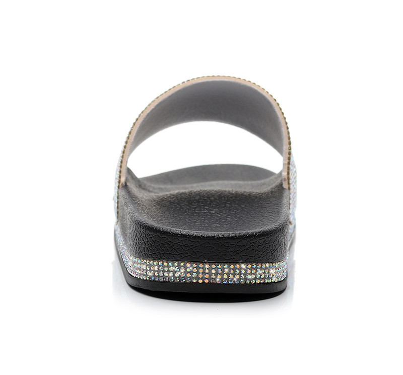 Women's Casual Vacation Solid Color Rhinestone Open Toe Slides Slippers display picture 6