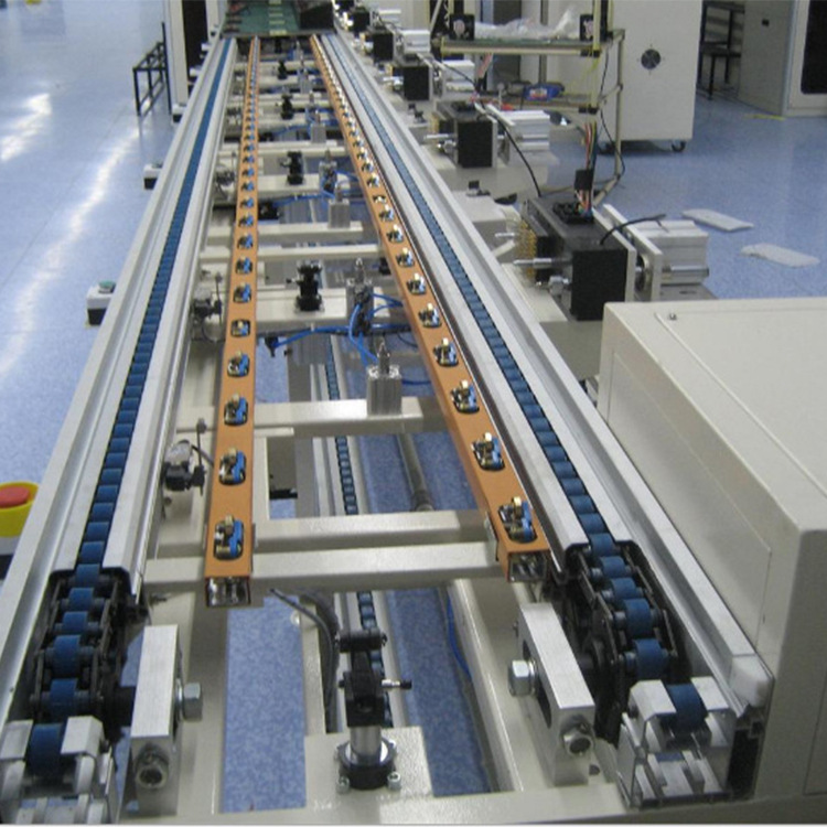 免费设计水平循环倍速链 自动化组装线装配线 电池工装板输送线