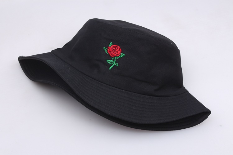 Unisex Simple Style Rose Wide Eaves Bucket Hat display picture 4
