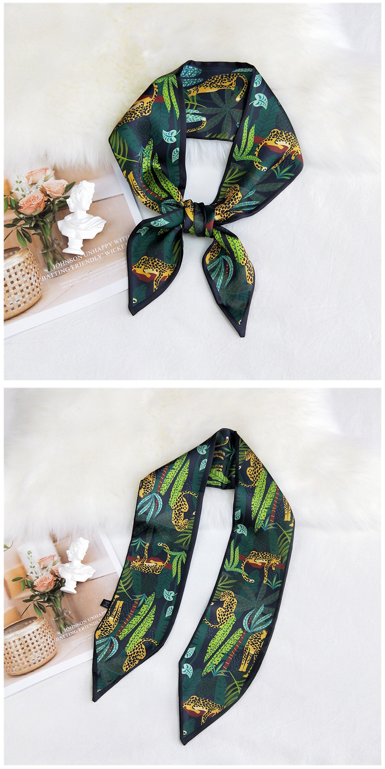 Korea Double-sided Sharp-angled Silk Scarf display picture 10