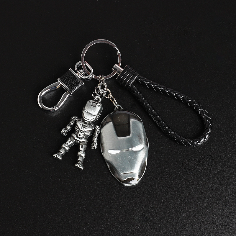 Creative Avengers car pendant Marvel peripheral small gift key chain set a generation of Iron Man