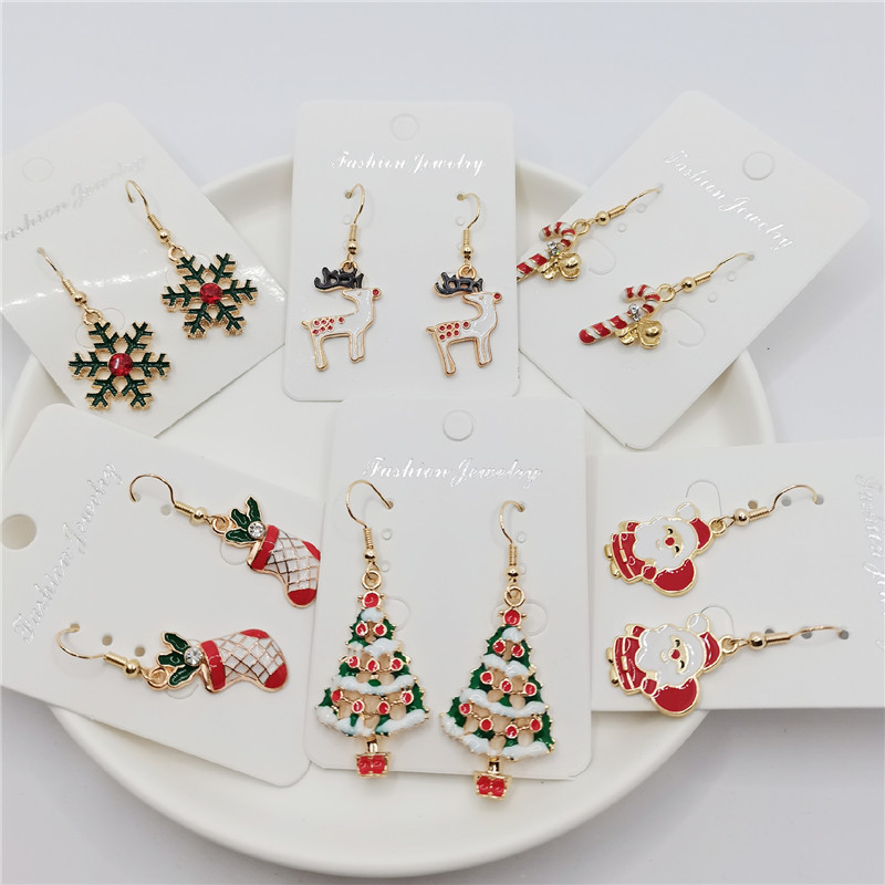 10g Weight Cartoon Style Geometric Alloy Plating Women's Earrings 1 Pair