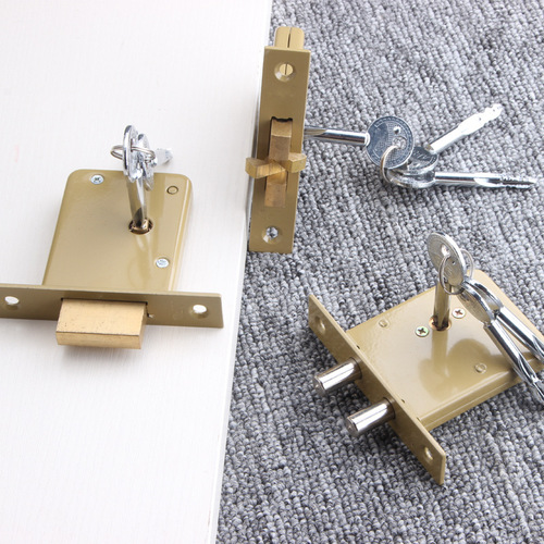 AFS Security Door Lock B1045/1046 Double Lever Cylinder Lock Anti-Theft Lock Invisible Door Lock Cross Key Pipe Well Lock