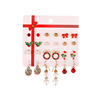 Christmas set, earrings, small bell for elderly, 12 pieces, wholesale