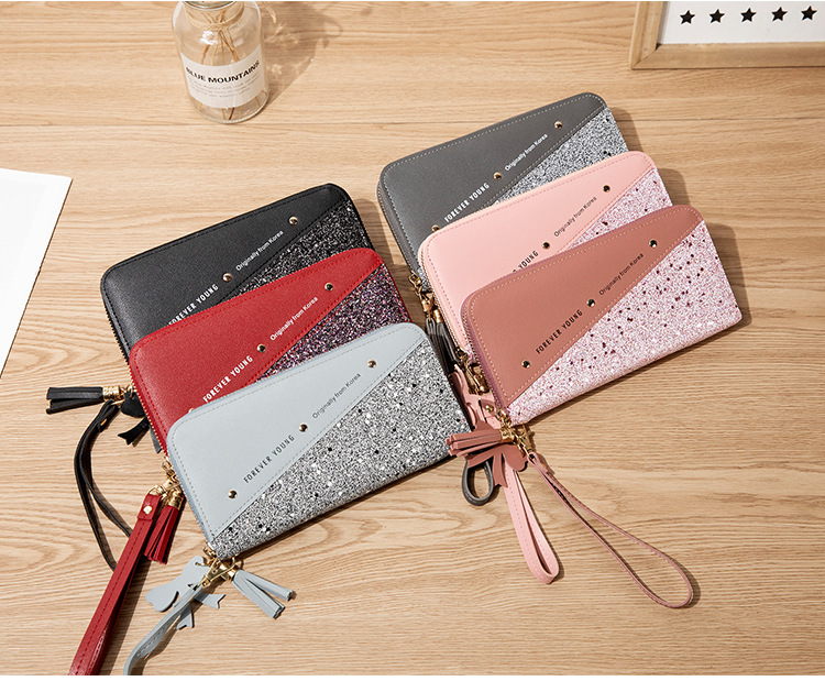 Women's Color Block Pu Leather Zipper Wallets display picture 4