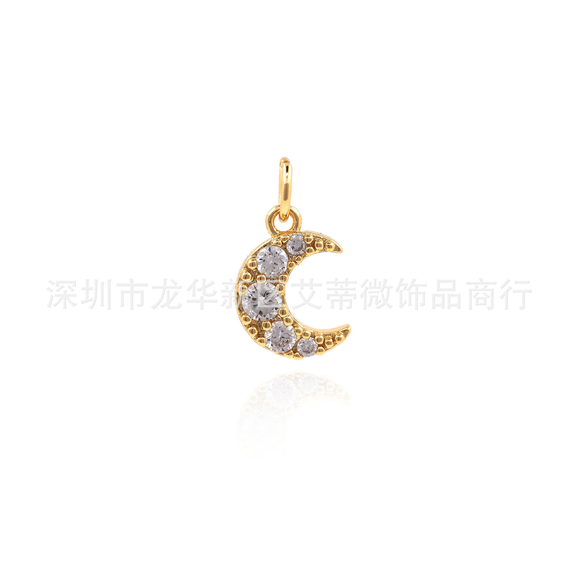 Copper pendant with zircon