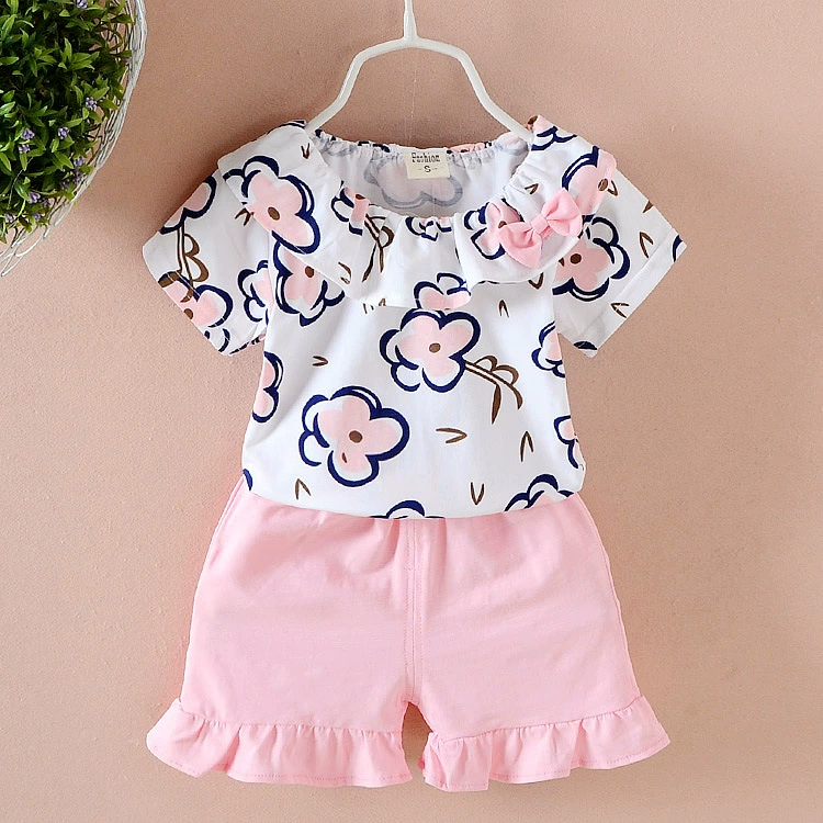 Летний набор для детей, с коротким рукавом, 0–3 года