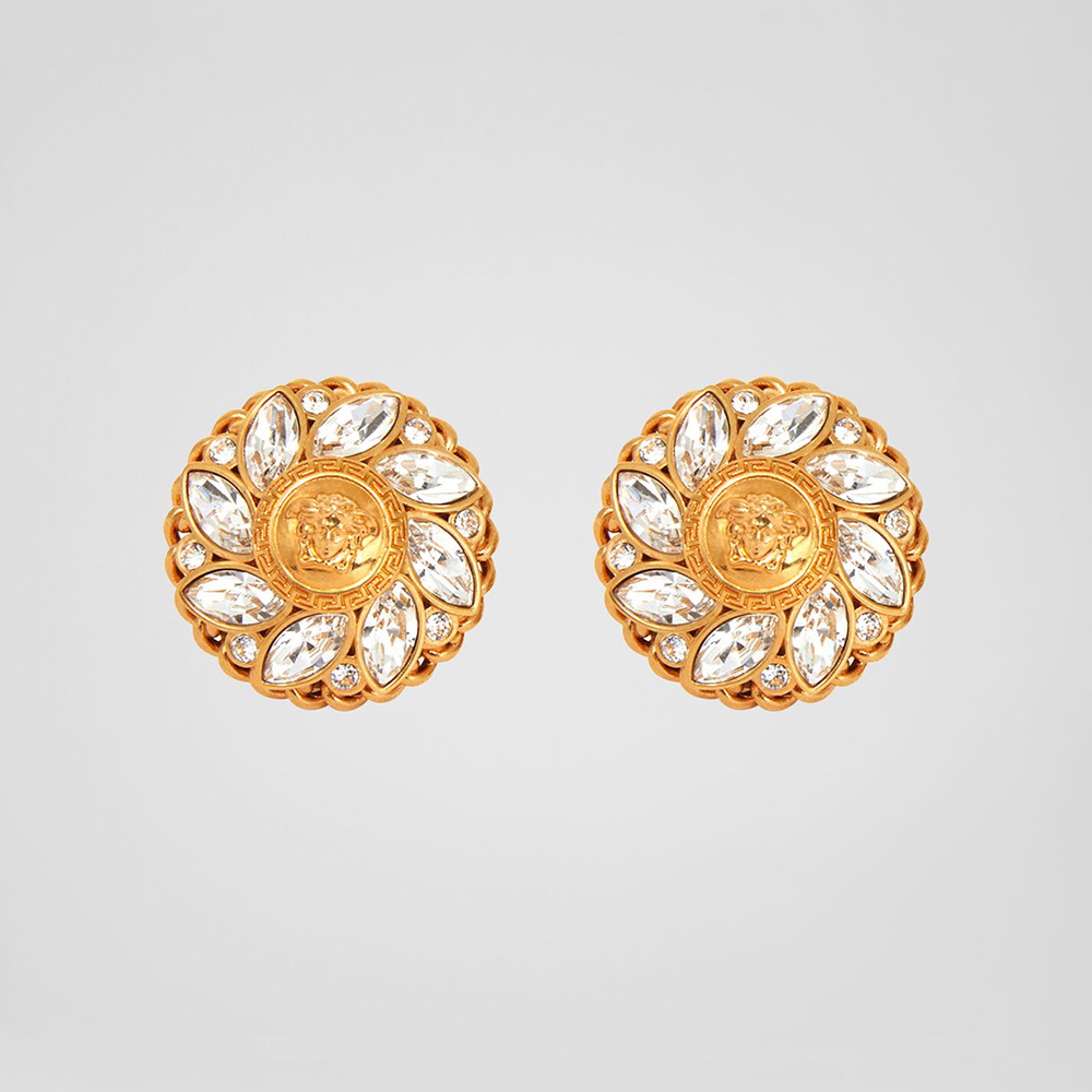 Nouveau S925 Argent Aiguille Géométrique Rond Diamant Cheval Oeil Portrait Boucles D&#39;oreilles Nihaojewelry display picture 9