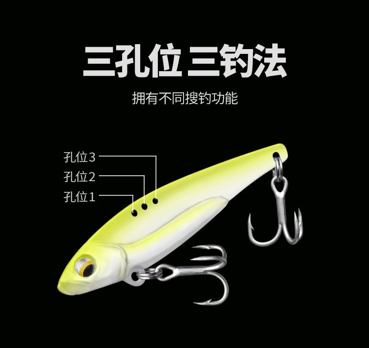 5 PCS Sinking Blade Baits Metal Spinner Blade Bass Trout Fresh Water Fishing Lure