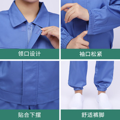 Thick workwear for pharmaceutical clean room anti-dust suits, food and drug factory kitchen long-sleeved set, food factory processing workshop