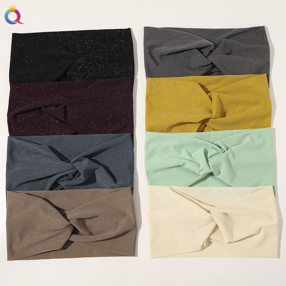 Simple Style Solid Color Cloth Hair Band 1 Piece display picture 3