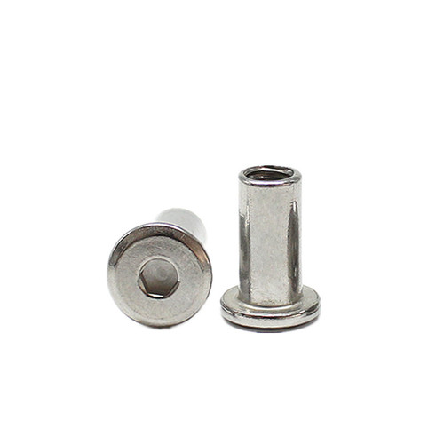304 stainless steel splint nut beveled inner hexagonal furniture nut combination locking nut M3M4M5M6M8M10