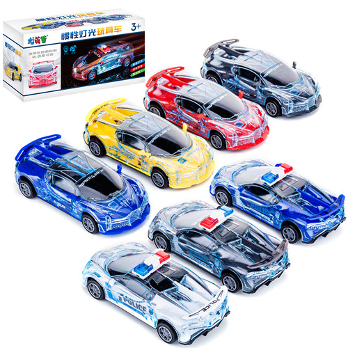 Wholesale Electric Light and Music Turntable Mini Car Children's Simulation Inertia Racing Car Racing Model Toy