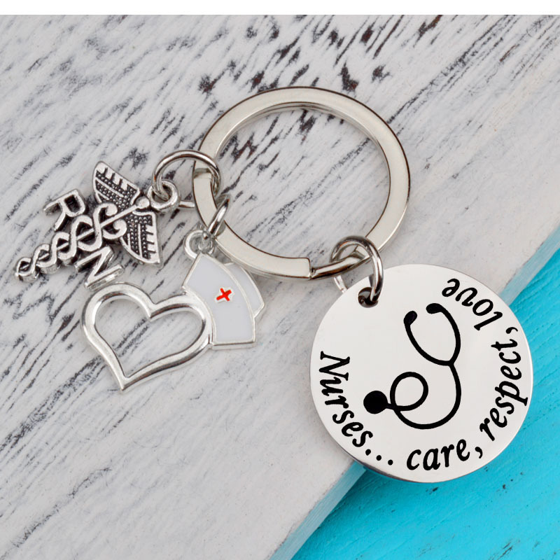 Fashion Nurses' Day Gift Nurses Stainless Steel Keychain display picture 3