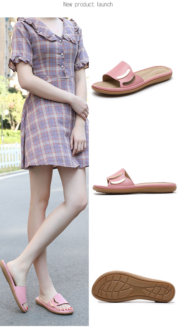 The 2024 new large-sized women's shoes, flip-flops, fashionable and comfortable cross-border sandals, casual beach slippers, and stylish style undefined