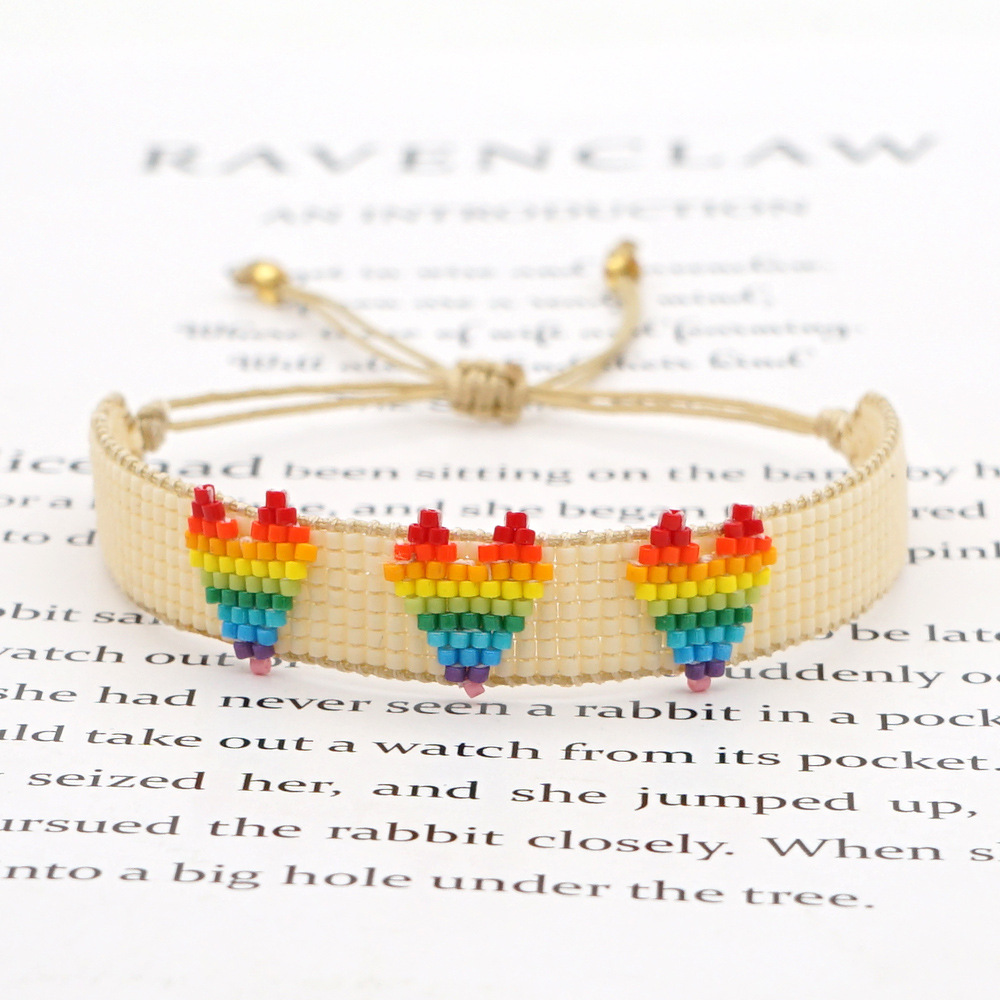 Nihaojewelry wholesale jewelry bohemian ethnic style Miyuki beads color woven braceletpicture21
