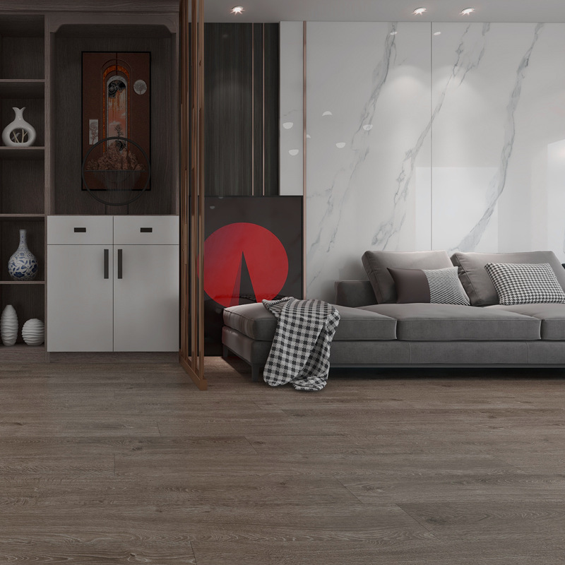 廠家直銷石塑防水防滑地貼公寓客廳臥室spc木紋pvc免膠工程地板