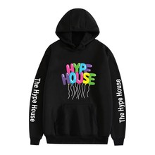 跨境亚马逊新品 The Hype House 印花周边时尚休闲 带帽长袖卫衣