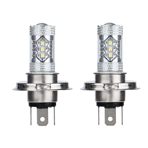 H4 80W duman lampası LED yüksək güclü duman lampası avtomobil fənəri CREE H7 16smd avtomobil işığı