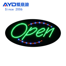 跨境LED广告牌 炫彩悬挂招牌 店铺营业灯箱LED Open Sign 24x48cm