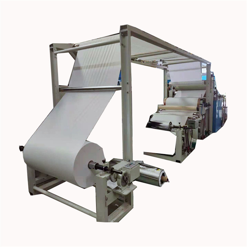 Non-woven aluminum foil laminating machine equipment Hot melt glue…