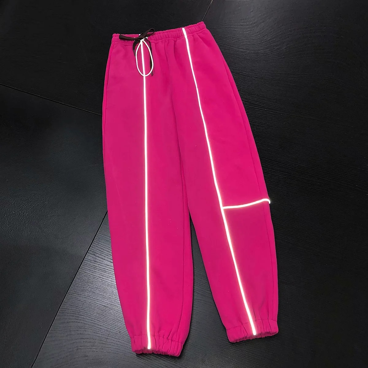 reflective strip stitching sweatpants  NSAC31661