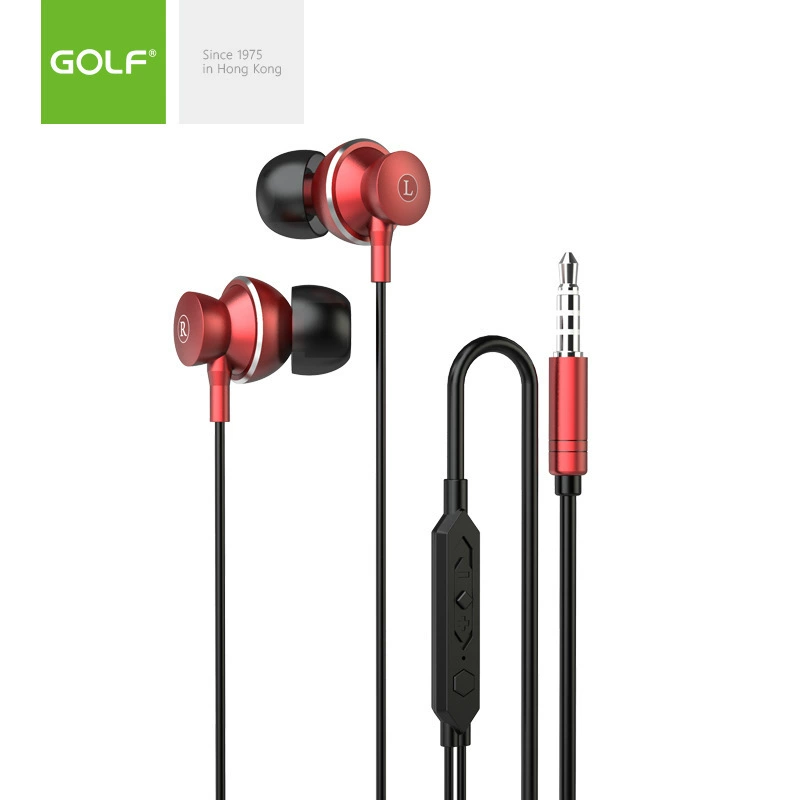 GOLF новые M18 высококачественные металлические стереонаушники с высоким звучанием в ушах, наушники с мощным басом, взрывной вариант
