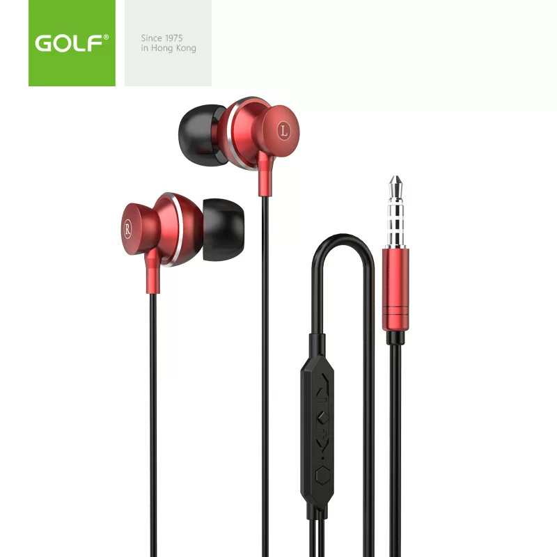 GOLF новые M18 высококачественные металлические стереонаушники с высоким звучанием в ушах, наушники с мощным басом, взрывной вариант