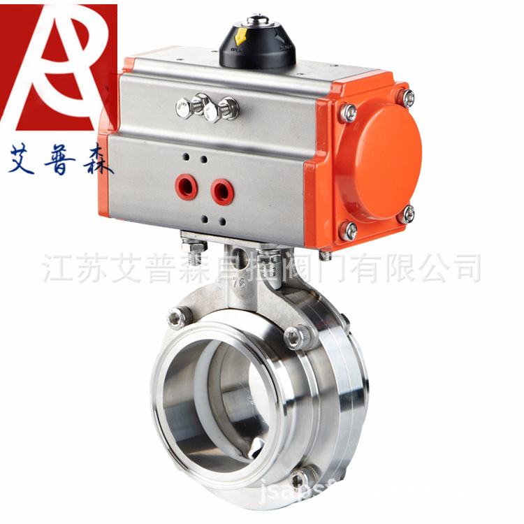 不锈钢气动快装蝶阀D681X-10P 气动卫生级快装蝶阀厂家价格